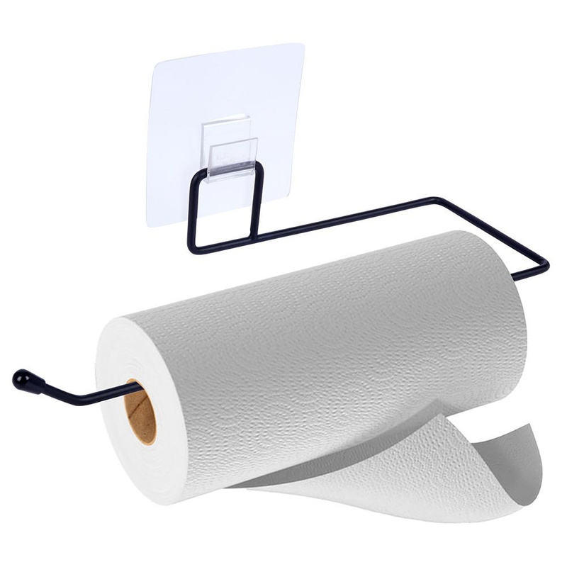 Wieszak na ręcznik papierowy metalowy czarny